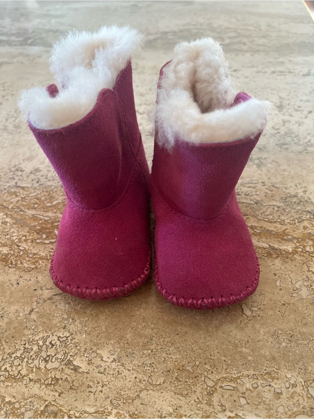 UGG Pink Plush-Lined Toddler Boots